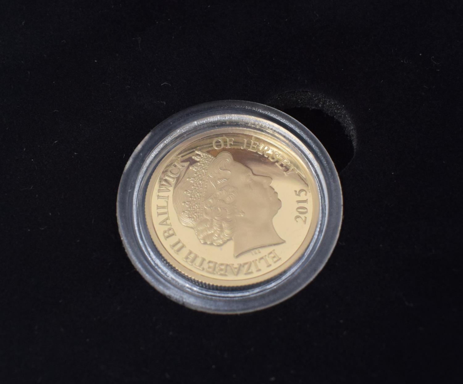 A Longest Reigning Monarch gold £1 proof coin, boxed with certificate - Image 2 of 2