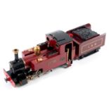 A Roundhouse Engineering Co. Ltd. of Doncaster 1¾ inch gauge locomotive and tender, 0-6-0, Lady