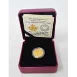 A Royal Canadian Mint $10 Maple Leaves gold coin, 2015, boxed with certificate