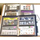 A collection of Royal Mail presentation packs in three albums report by RB Approx. 94