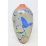 A Carin Von Drehle iridescent vase, signed and dated 1984, 23.5 cm high