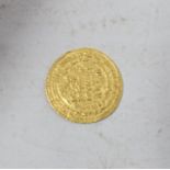 An Ahmad Bin Tulun (AD 868-883) gold one dinar Report by RB Approx. 4 g.