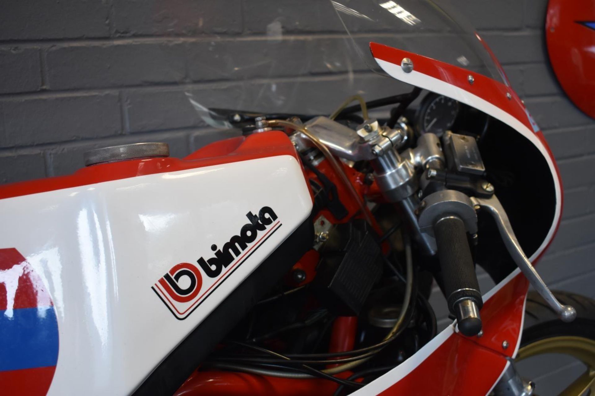 A 1977 Bimota YB1, unregistered, red/white and blue. This Bimota has formed part of a significant - Image 4 of 6