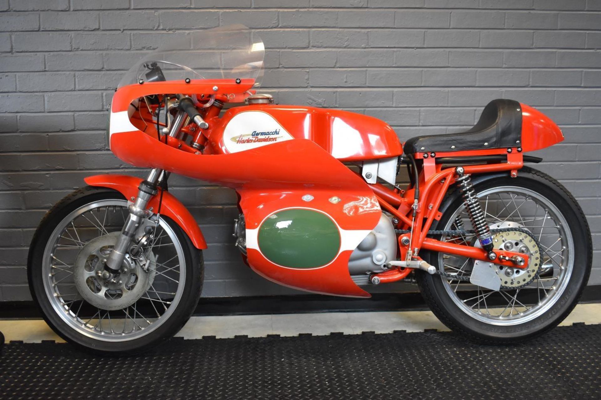 A 1963 Aermacchi Harley-Davidson 250cc, unregistered, red and white. This fully restored and - Image 2 of 6