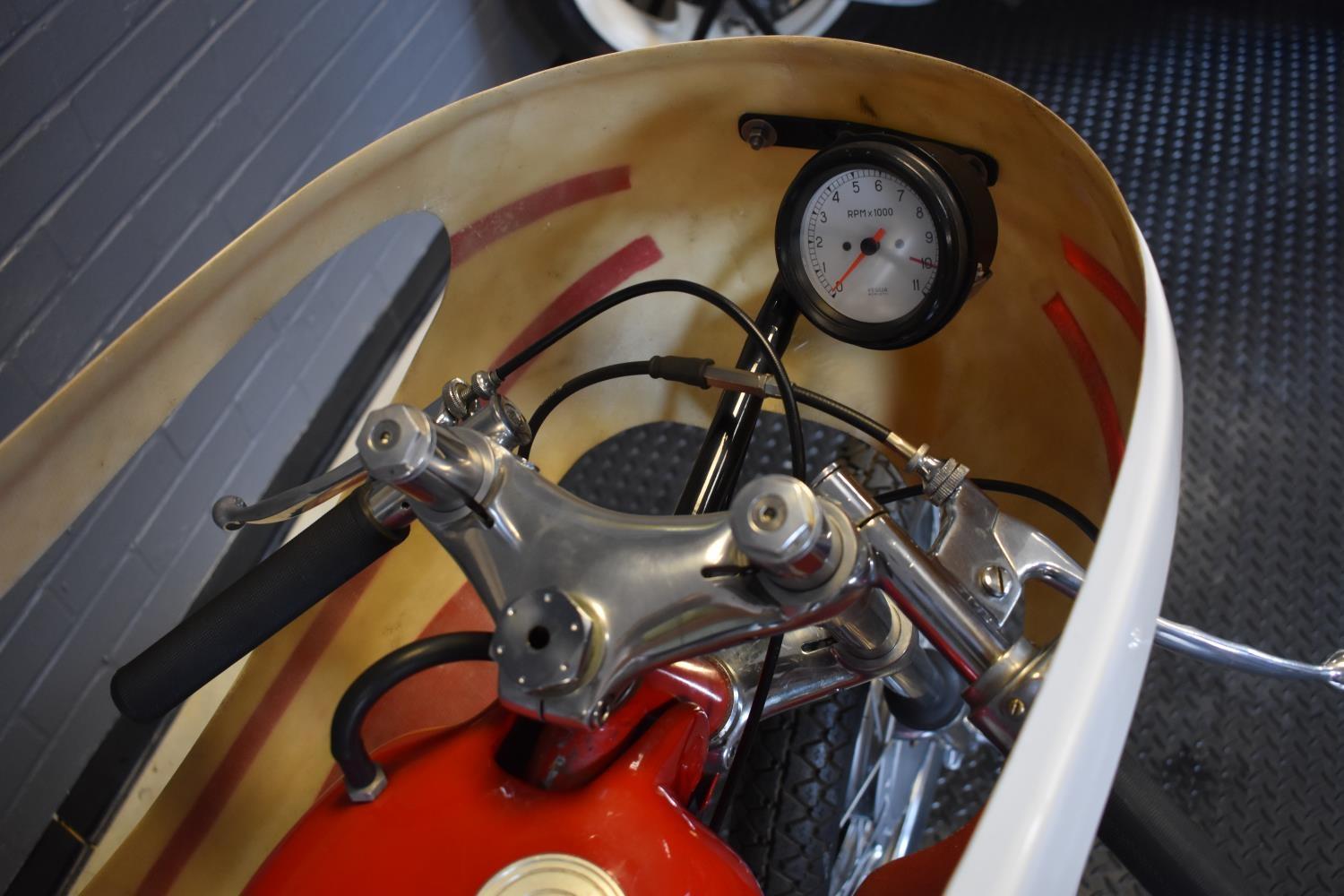 A 1962/3 Moto-Morini 175 Settebello, unregistered, red. This Moto-Morini comes direct from a - Image 4 of 6