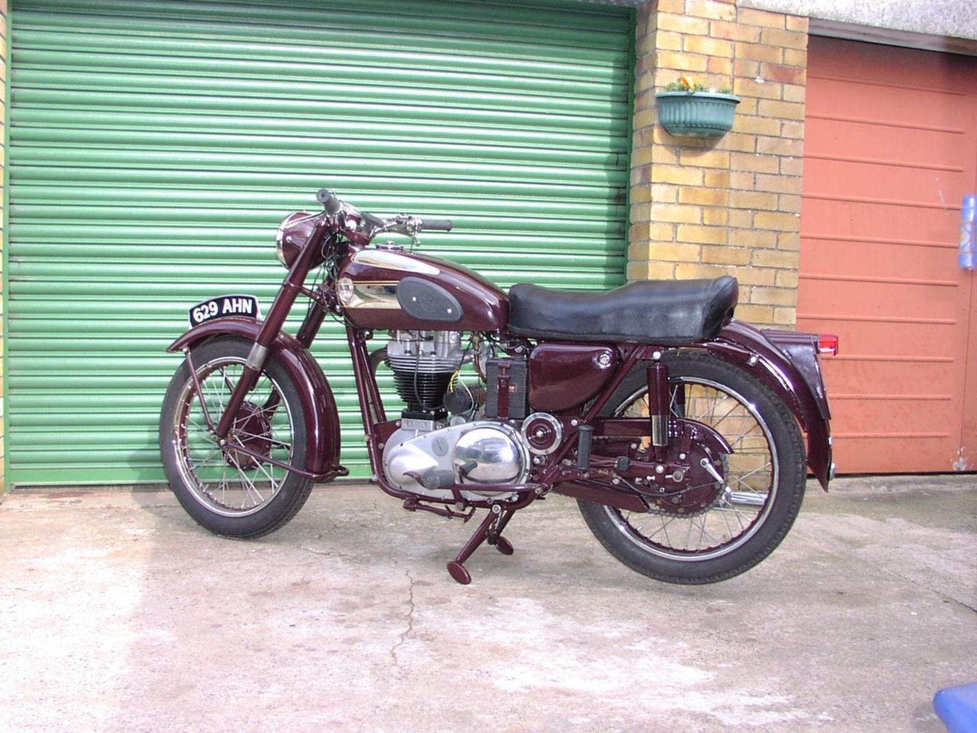 A 1956 Ariel VH500 Red Hunter, registration number 629 AHN, frame number DU3760, engine number - Image 2 of 3