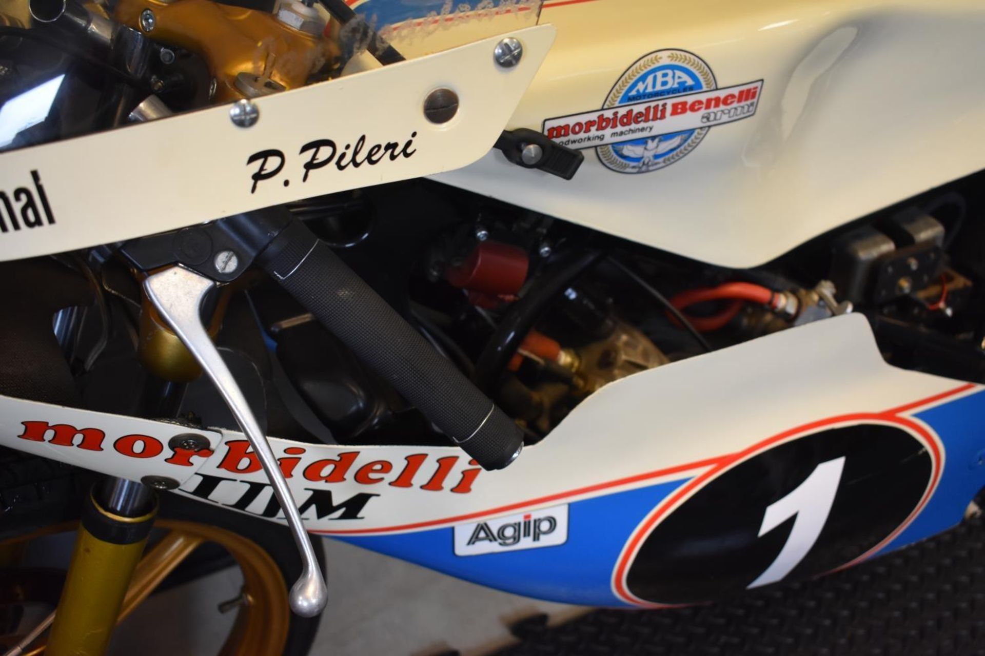 A 1976 Morbidelli Benelli VR125, unregistered, factory white and blue livery. This rare Italian - Image 4 of 6