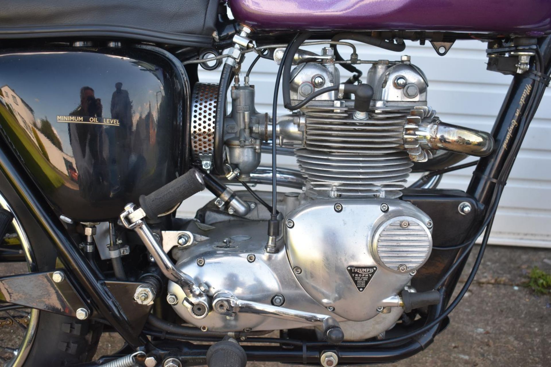 A 1970 Triumph T100C Trophy, registration number KRK 321H, frame number T100C-3643, engine number - Image 3 of 6