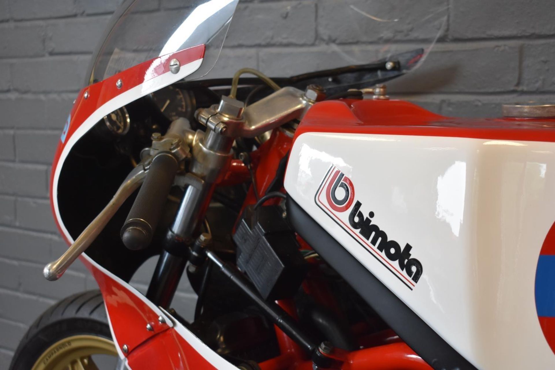 A 1977 Bimota YB1, unregistered, red/white and blue. This Bimota has formed part of a significant - Image 5 of 6