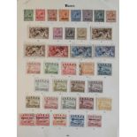 A group of Nauru overprint stamps, 1916-1948, mainly mint on pages, including 1916-23 set of 11