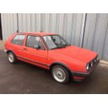EXTRA LOT: A 1986 Volkswagen Golf GTI 1.8, red. This MkII Golf has been in its previous ownership