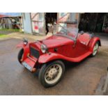 EXTRA LOT: A 1935 Ford 8 Model Y special, registration AYC 504, Red. This special has recently