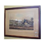 A pair of coaching prints, after James Pollard (1792-1867), Mail Coach and Stage Coach (2) Report by