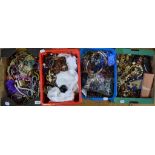 A large quantity of costume and other jewellery (4 boxes)