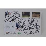 Four 2006 Ryder Cup first day covers, signed by all 12 GB and Europe players including captain Ian
