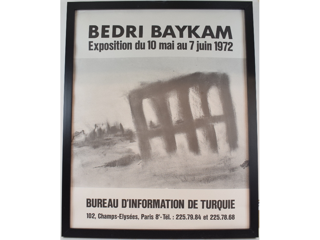 An exhibition poster, Assadour, Paris 1982, and another, Bedri Baykam, Paris 1972 (2) - Bild 2 aus 2