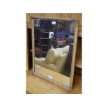 A Victorian gilt gesso wall mirror, 49 x 44 cm, and another similar (2)