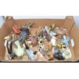A group of Goebel porcelain birds, and other similar items, some occassional small/minor chips (box)