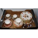 Eighteen Royal Crown Derby plates, 8687, and other Royal Crown Derby items (box) Provenance: From