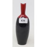 A Royal Doulton Rouge Et Noir flambé vase, 18 cm high