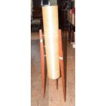 A 1960's Novoplast free standing rocket lamp, 112.5 cm high Wires cut, needs re wiring.