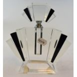 An Art Deco style scent bottle and stopper, 22 cm high