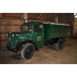 A 1942 Austin K2 tipper lorry, registration number GLT 612, green/black. This original hydraulic