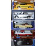 An Anson Classic 1:18 die-cast model 1973 Cadillac Eldorado, and four others, all boxed (5)