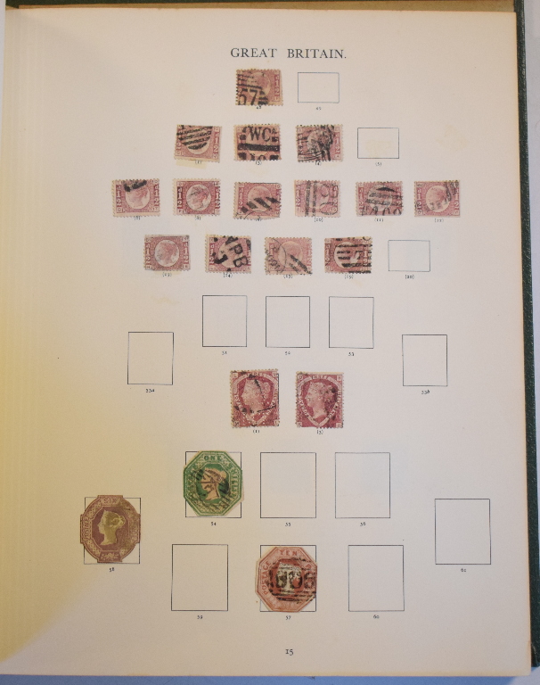 An album of GB stamps, including two penny blacks, both trimmed - Image 3 of 3