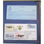Three albums of 75th Anniversary of the Royal Air Force 1918-1993 covers, all signed, including Bill