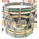 A drum, 2nd Bn 10th Princess Mary's Own Gurkha Rifles, 39 cm diameter Report by RB Appears
