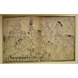 A set of twelve Indian Bundi drawings, each 28.5 x 44.5 cm (unframed) (12)