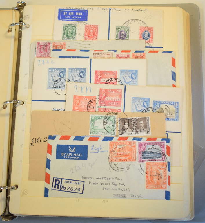 An album of British Commonwealth postal history, including a selection of 46 covers and cards, 28 - Image 2 of 2