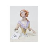 A Goebel porcelain half doll, Karoline, impressed marks to back, 12 cm high Report by GH Good