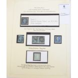 A small collection of 2d blue stamps, including plate 2