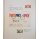 A collection of New Zealand stamps, a specialised written up GVI collection on album leaves, with