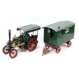 A Markie JAC-267 live steam engine, Barney, in green livery, 39 cm long, and a scratch built