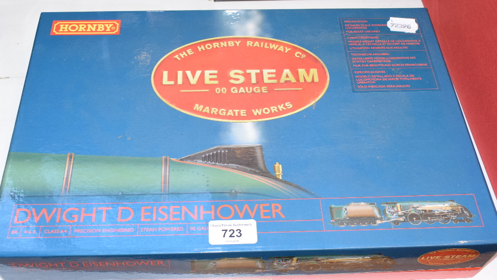 A Hornby 00 gauge Live Steam locomotive and tender, 4-6-2, Class A4, BR, Dwight D Eisenhower,