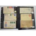 A group of GB postal history, a selection of twenty four items with EDVII Holograms, GVI first day