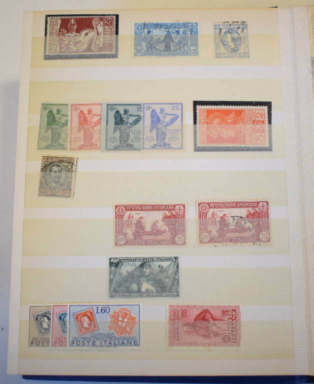 A group of world stamps, including classics with Italy 2l, 1890 issue, Trieste STT Vujna over