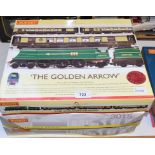 A Hornby 00 gauge train pack, The Golden Arrow, R 2369, and two others, Coronation Scot, R 2371M and