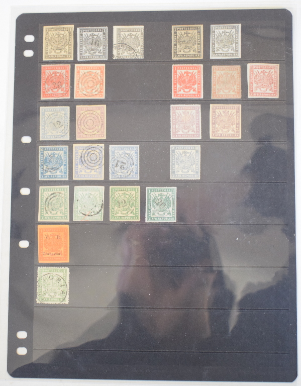 A group of Transvaal First Arms Issues, 24 stamps with values to 1/- unused and used generally