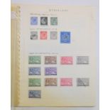 A group of Nyasaland stamps, GV - QEII collection on leaves with better values and sets including