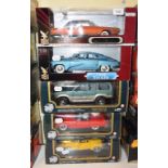A Road Signature 1:18 die-cast model 1948 Tucker, and four others, all boxed (5)