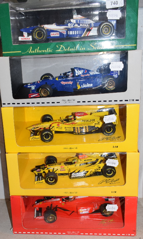 A Paul's Model Art Ralf Schumacher Collection 1:18 die-cast model Jordan Peugeot 197 Formula One