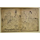 A set of twelve Indian Bundi drawings, each 28.5 x 44.5 cm (unframed) (12)