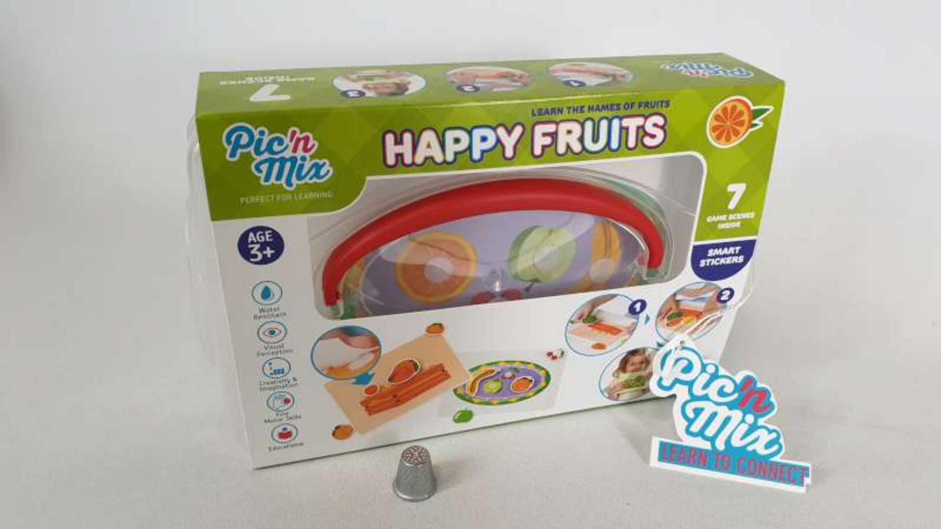 24 X PIC N MIX HAPPY FRUITS LEARN THE NAMES OF FRUITS IN 1 BOX