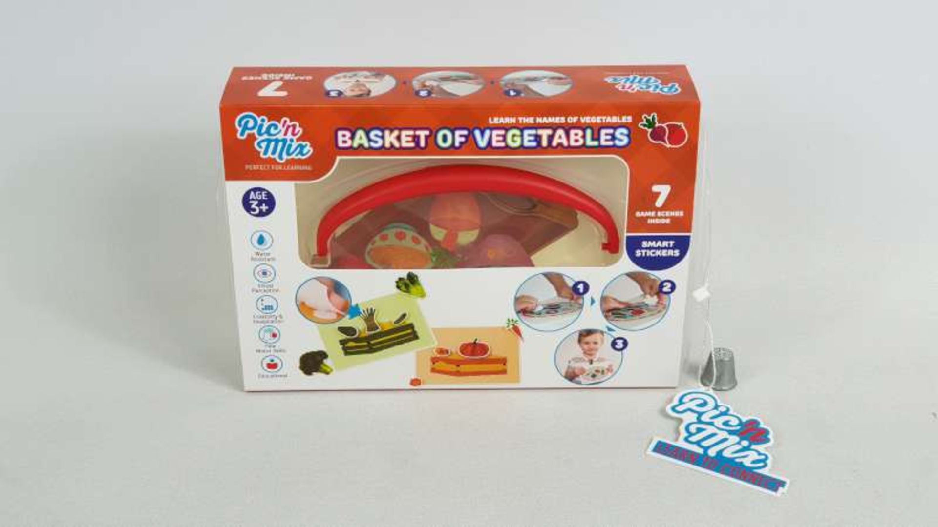 24 X BRAND NEW BOXED PIC N MIX BASKET OF VEGETABLES EDUCATIONAL LEARNING GAMES IN 1 BOX