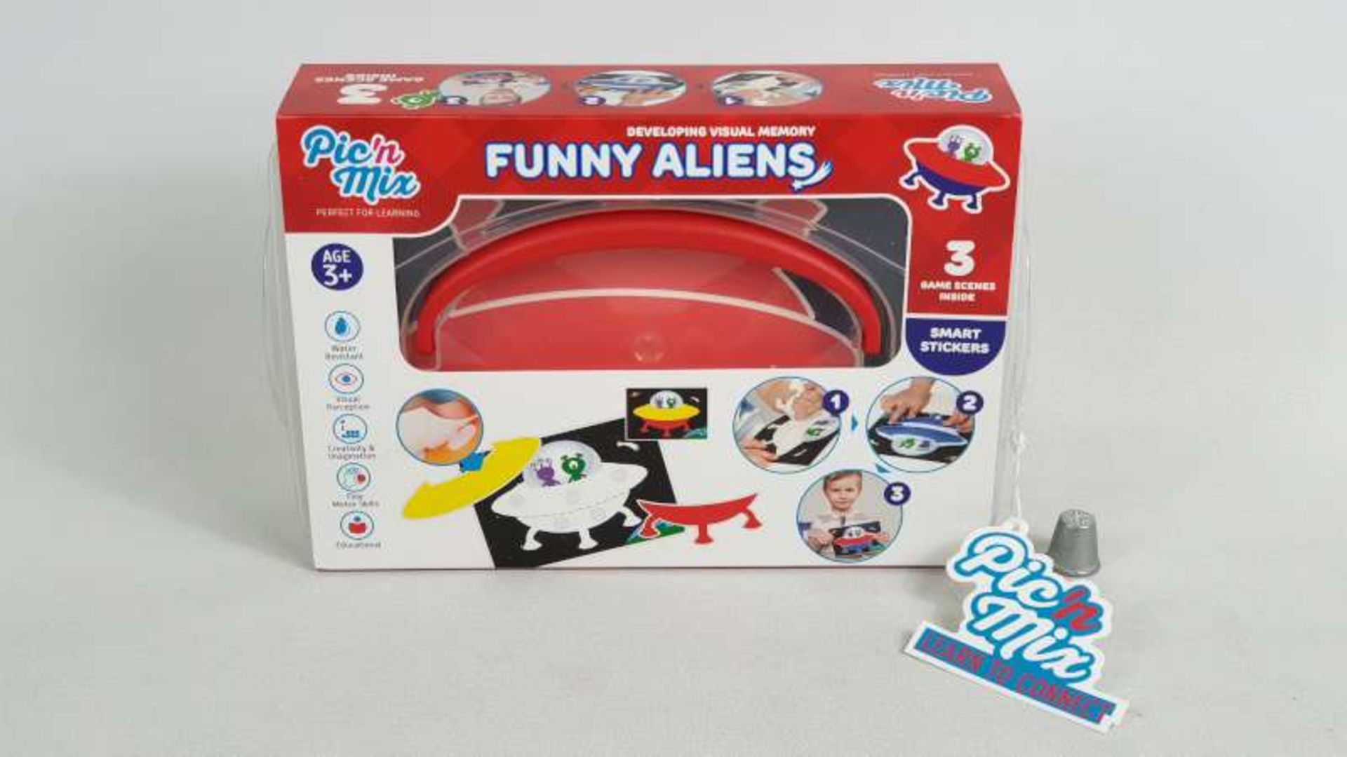 24 X BRAND NEW BOXED PIC N MIX ALIENS DEVELOPING VISUAL MEMORY EDUCATIONAL LEARNING GAMES IN 1 BOX