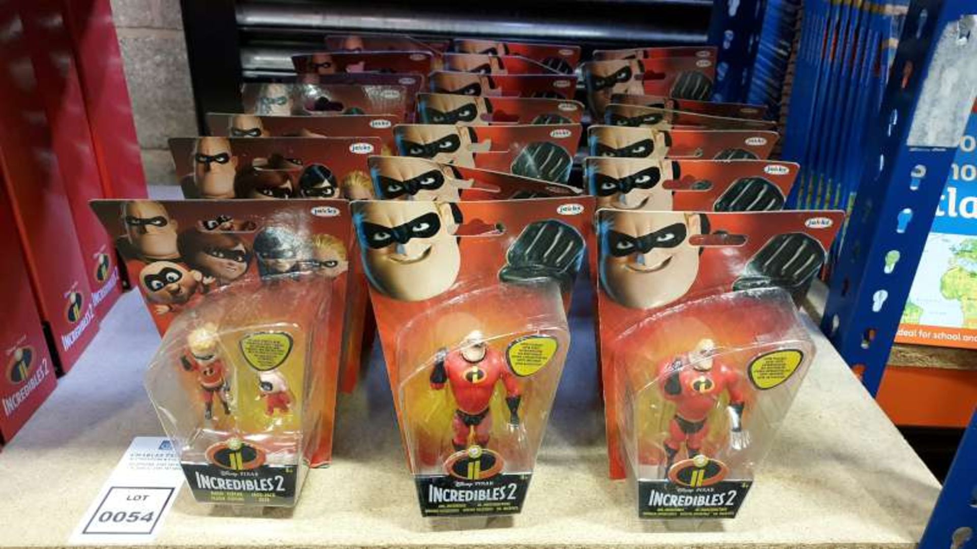 LOT CONTAINING 22 X DISNEY PIXAR INCREDIBLES 2 FIGURES IE MR INCREDIBLE, DASH FLASH, JACK - JACK